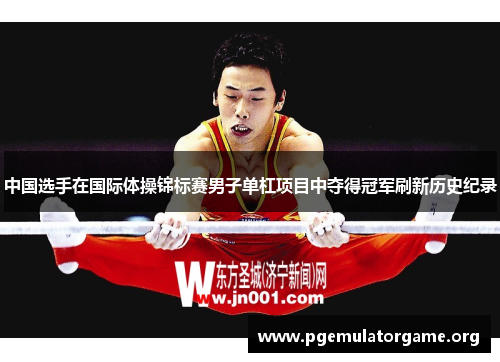 中国选手在国际体操锦标赛男子单杠项目中夺得冠军刷新历史纪录
